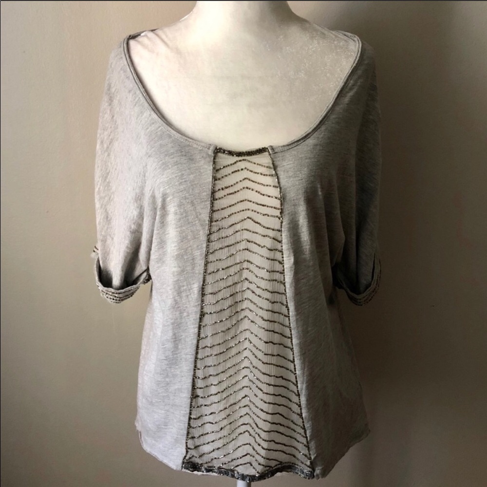 Free People intricate embellished top